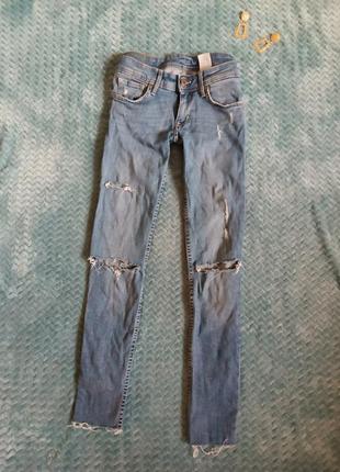 Джинсы skinny/рваные джинсы denim1 фото