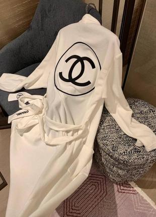 Брендовый халат в стиле chanel