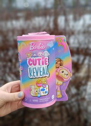 Barbie cutie reveal chelsea лев костюм барбі лялька