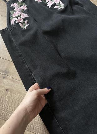 Брендовий джинсовий сарафан з вишивкою 💓3 фото