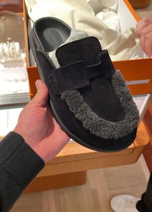 Шльопанці жіночі в стилі hermes go mule