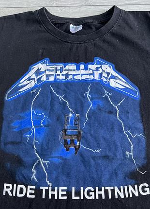 Metallica ride the lightning merch l металлика металлика футболка