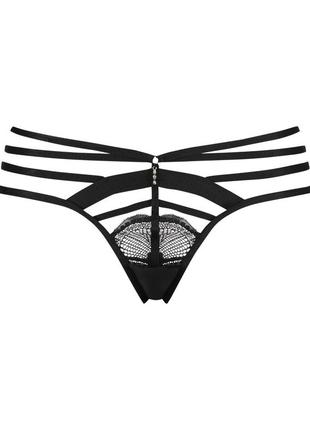 Трусики від hunkemöller - lyra thong - black