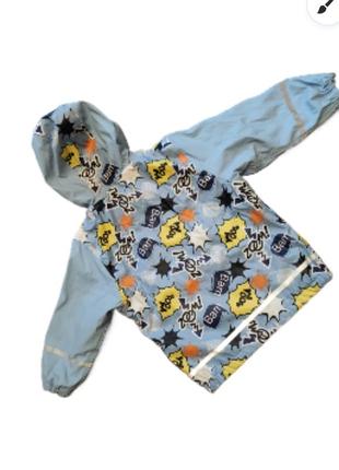 Куртка дождевик lupulu на мальчика 2-4 года4 фото
