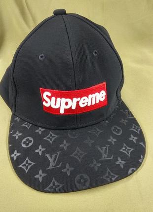 Бейсболка supreme x louis vuitton lv8 фото