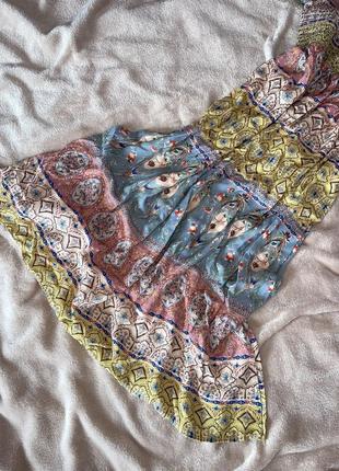 Літнє плаття в стилі бохо, літній сарафан з відкритими плечами, розмір xs, s, m3 фото
