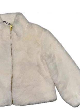Куртка-шубка молочна на 2-3 роки2 фото