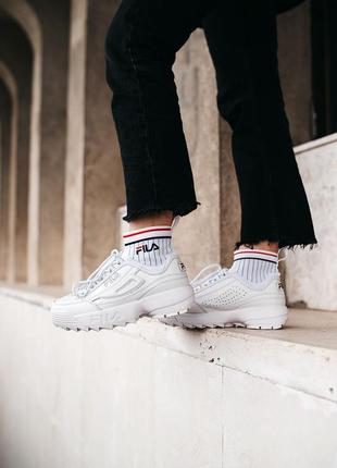 Fila disruptor 2 socks white