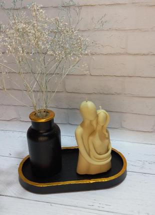 Гіпсові вироби, кашпо із гіпса, ваза із гіпса, кашпо для свічок