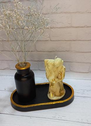 Гіпсові вироби, кашпо із гіпса, ваза із гіпса, кашпо для свічок