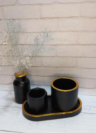 Гіпсові вироби, кашпо із гіпса, ваза із гіпса, кашпо для свічок