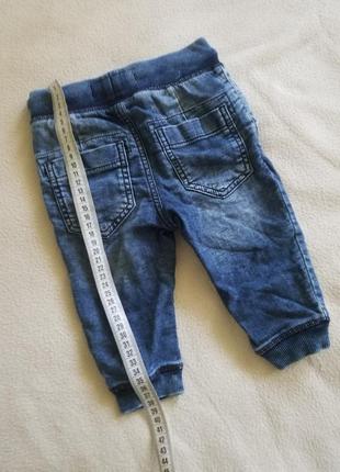 Літні джоггеры джинси 6-9 міс.2 фото