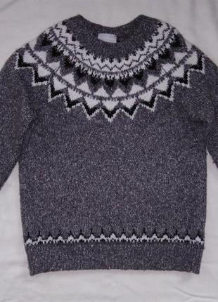 Теплий светр світшот, джемпер на дівчинку matalan на 7-8 років р.128