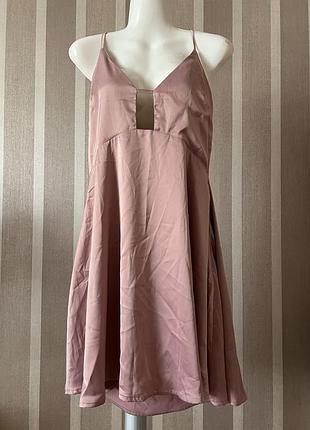 Новое! атласное платье nasty gal