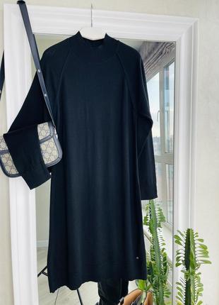 Edblad чорное платье свитер шерсть мериноса8 фото
