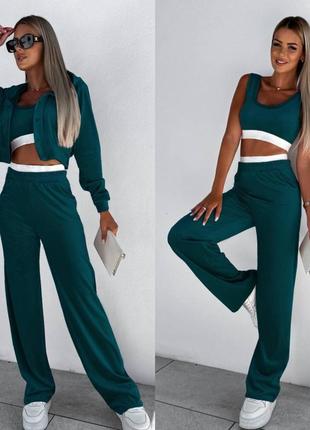 Чрезвычайно стильный и удобный плюшевый костюм 3 в 1 pos-5933 фото