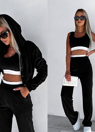 Чрезвычайно стильный и удобный плюшевый костюм 3 в 1 pos-5932 фото