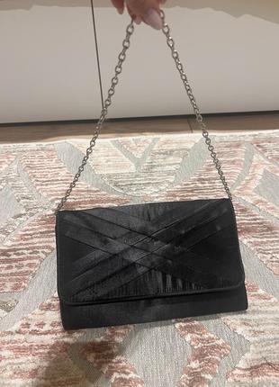 Классическая черная сумочка, вечерний клатч3 фото