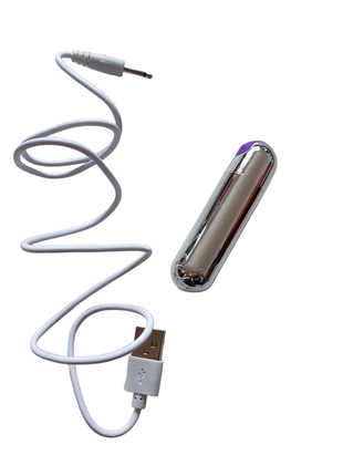 Вібратор руля срібна з зарядкою usb сексшоп секс іграшка 🍓 🍆