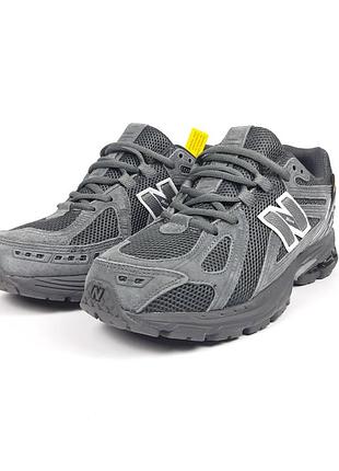 Мужские кроссовки new balance 1906 r grey серые 40-44 нью беленс замша сетка