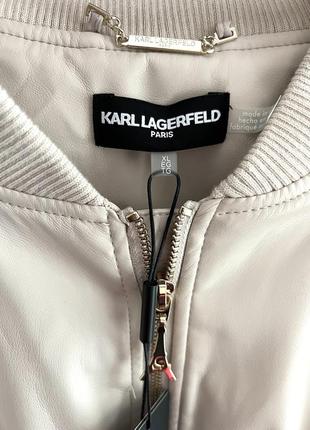 Куртка бомбер із екошкіри karl lagerfeld оригінал5 фото