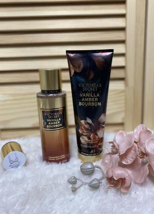 Мист виктория сикрет vanilla amber bourbon - ванильный бурбон victoria's secret оригинал4 фото