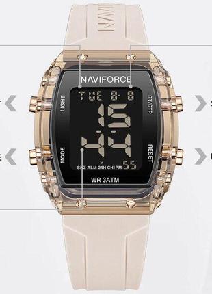 Женские часы naviforce lady sport, квадратные, электронные, японский механизм, кварц, водостойкие, d c9 фото