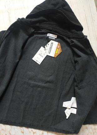 Джинсова куртка вітровка рубашка 140 146 152 см zara3 фото