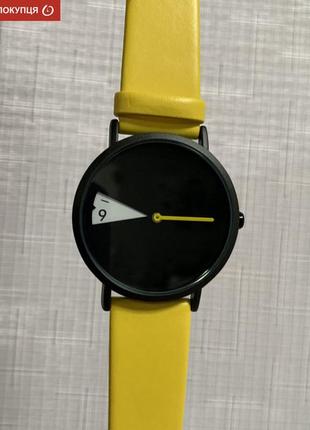Жіночий годинник shengke bright, з японським механізмом, шкіряним жовтим ремінцем, мінімалістичний, d c8 фото