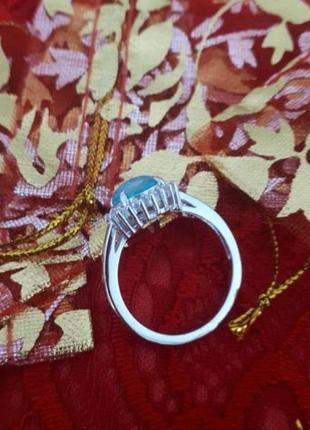 Серебряное кольцо с камнем опал сильный енергетический талисман2 фото