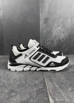 Кросівки adidas terrex, сітка, текстиль, мʼяка підошва, білий колір