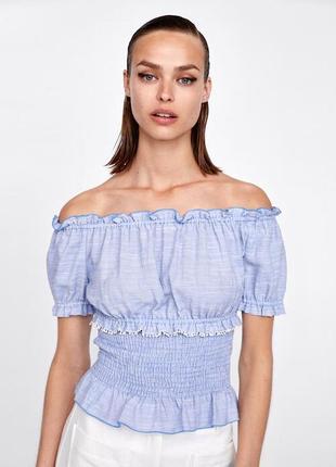 Креп топ zara