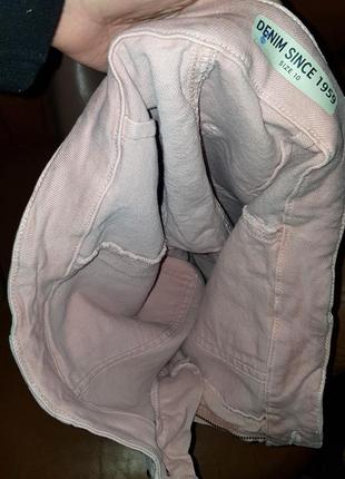 Нежно розовая джинсовая юбка m&amp;s 10-38 состояние отлично 99%котон 1%эластан вся 66см талия 40-43см бе4 фото