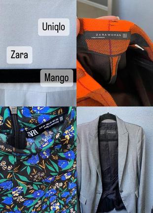 Пиджак платье юбка рубашка zara mango uniqlo h&m