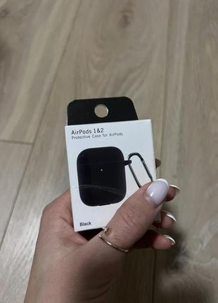 Чохол кейс case для airpods 1,2 брелок рамка металева