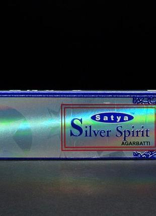 Благовония silver spirit (силвер спирит, серебряный дух) от фирмы satya (сатья) 20 г1 фото