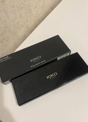 Kiko milano палитра из 10 теней для век с аппликатором soft nude,8 гр6 фото