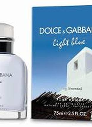 Туалетна вода для чоловіків dolce&gabbana light blue living stromboli 75 мл3 фото