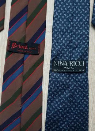 Brioni та nina ricci - краватка шовкова чоловіча