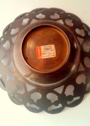 Винтажная латунная конфета,фруктовница, удобная работа индия