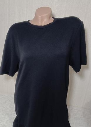 Черная футболка. базовая футболка. женская черная футболка.2 фото