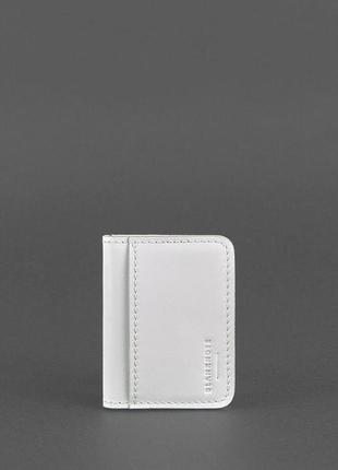 Жіноча шкіряна обкладинка для id-паспорта і водійських прав 4.0 біла4 фото
