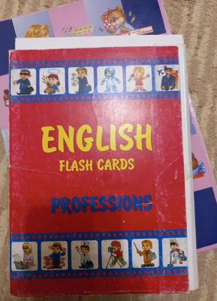 Тематичні англійські картки по темі професія
