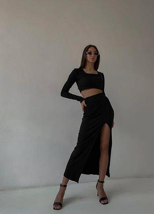 Костюм в рубчик