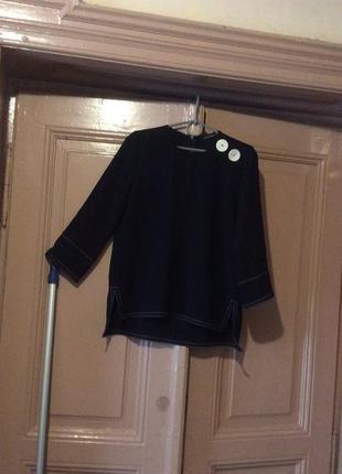 Блуза zara кофта стильная фирменная черная, интересный дизайн2 фото