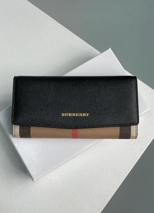 Кошелек burberry credit card wallet brown/black