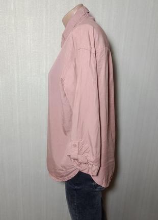 Женская блуза. женская рубашка. пудровая рубашка3 фото
