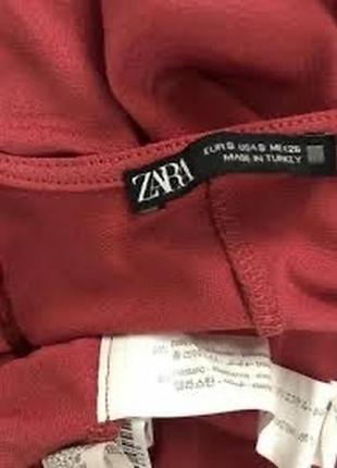 Zara платье миди с эластичным поясом7 фото