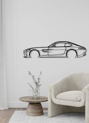 Авто mercedes-benz amg gts 2016, декор на стіну з металу
