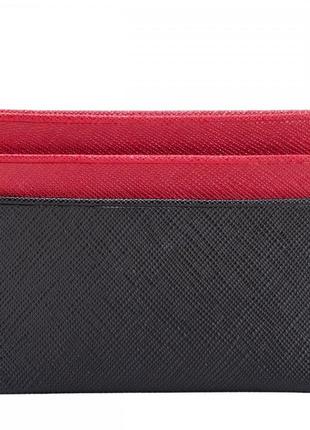 Картхолдер smith & canova 26827 devere (black-red)2 фото